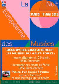 Nuit des Musées du Haut Forez - Gratuit. Le samedi 19 mai 2018 à Estivareilles. Loire.  14H00
